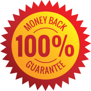 Java Burn 100 percent money back guarantee badge